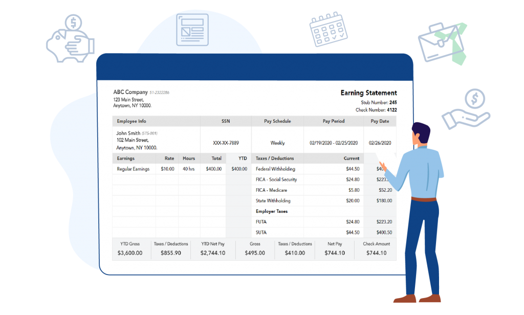 Professional pay stubs online