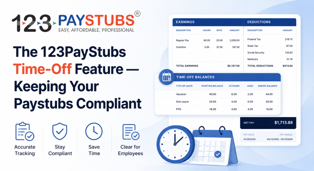 time off feauture in paystub